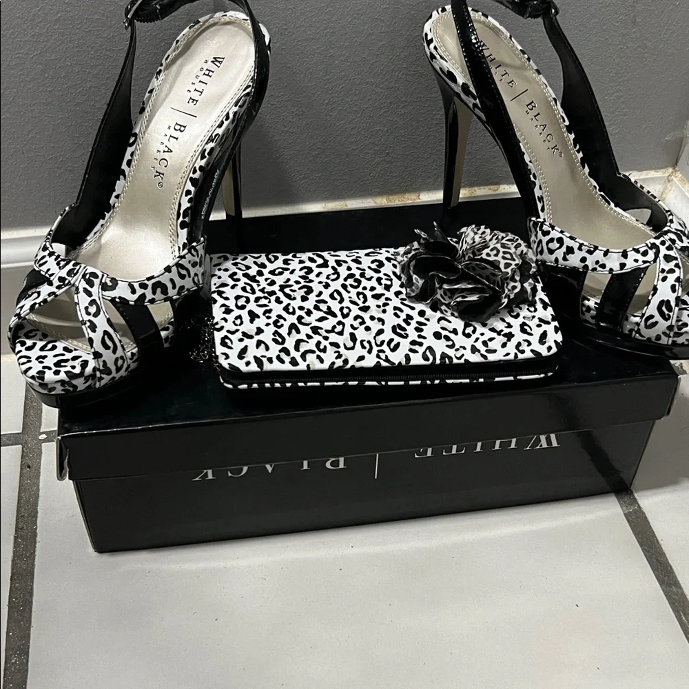 White House Black‎ Market Leopard Print Heels